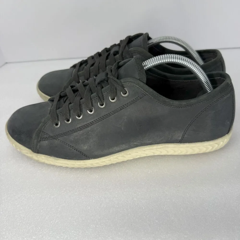 John Varvatos Shoes Men 9.5 Hattan USA Leather Low Top Sneakers Black